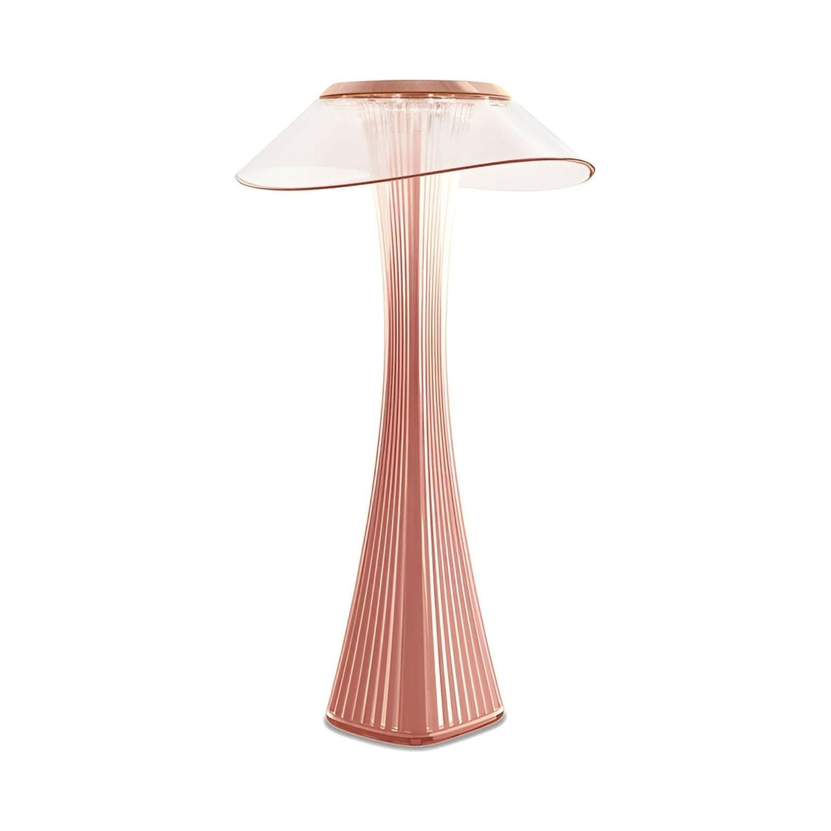 Lampada da Tavolo Gior - Ricaricabile Lampada da Notte in Cristallo Italiano con Smart Touch