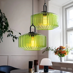 Mireta - Lampada a Sospensione in Vetro Colorato Retro