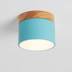 Plafoniera LED a Soffitto a Log in Colore Solido Scandinavo