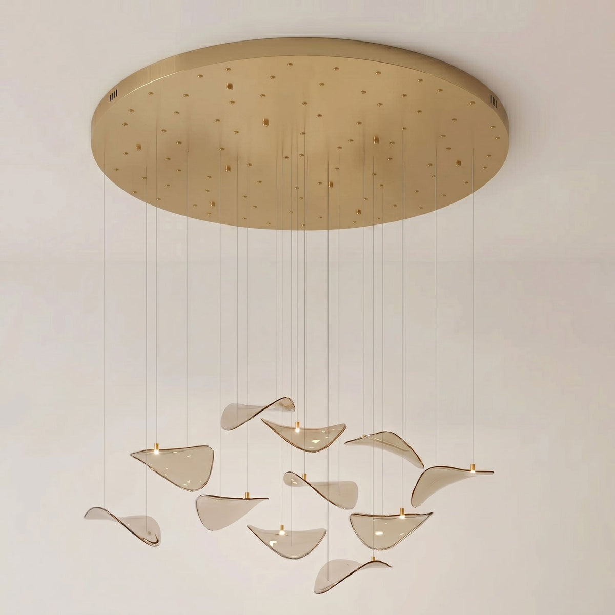 Lampadario a Foglia Fluttuante Wave