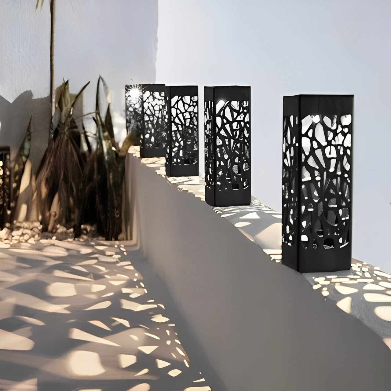 OCS - Palo di Illuminazione Solare da Giardino - Lampada Solare Senza Fili