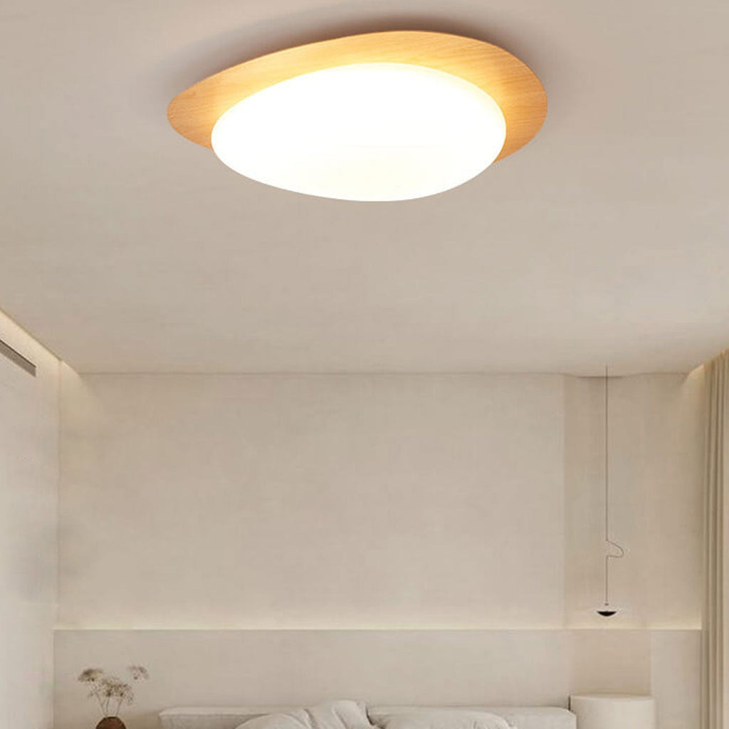Plafoniera LED a Incasso in Legno con Venature Nordic Iron