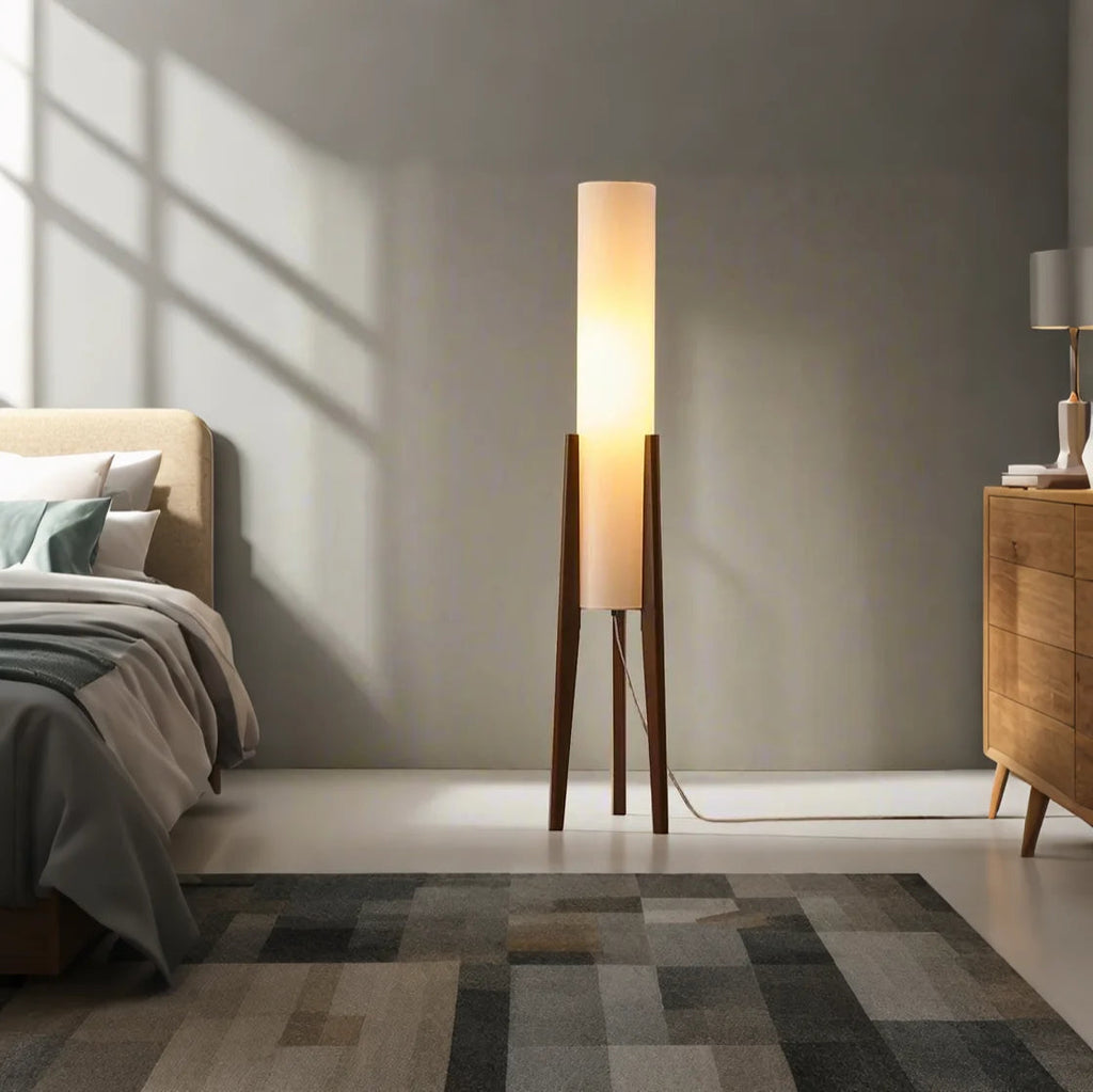 Lampada da Terra in Legno Massello Nordic