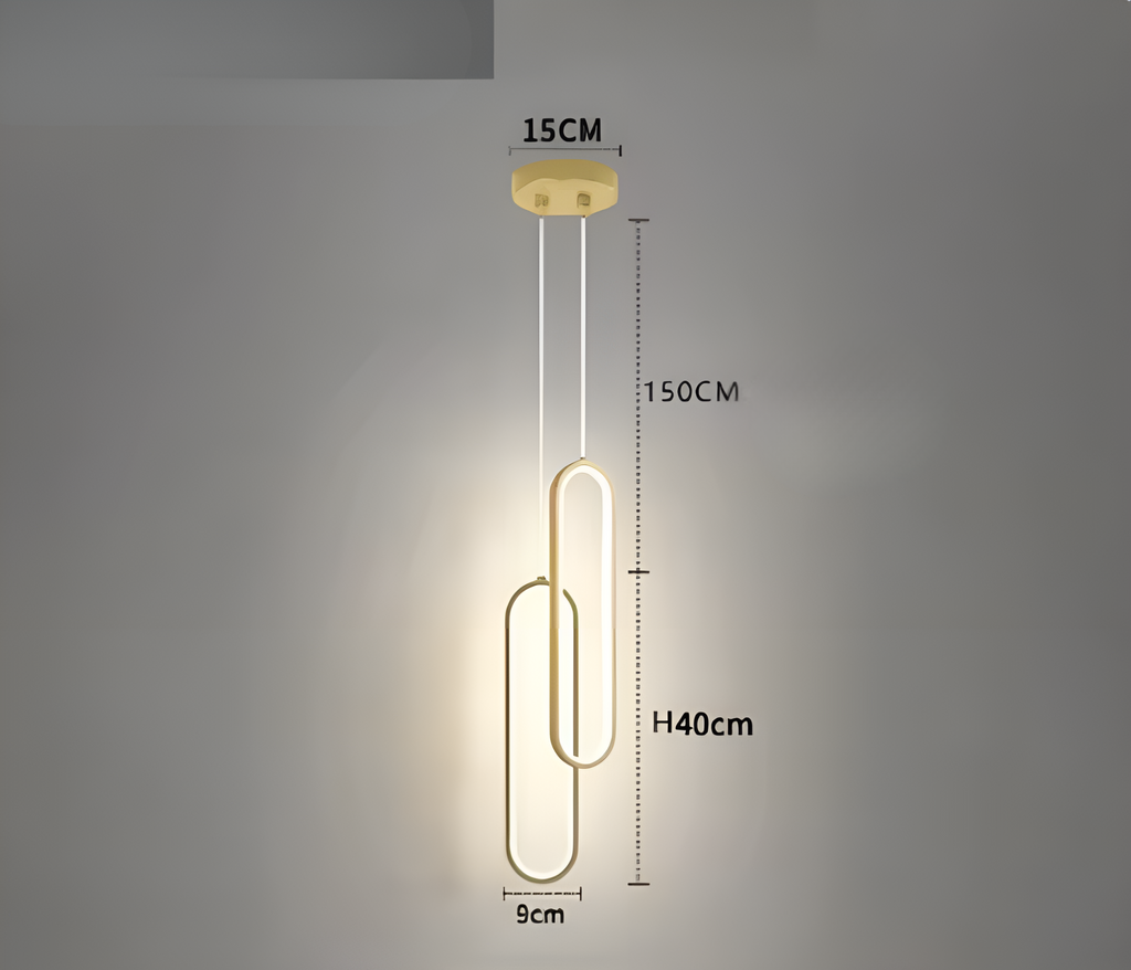 GildedGlow Light - Lampada a sospensione LED decorativa