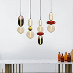 Lampada a Sospensione in Vetro Caramellato Chic