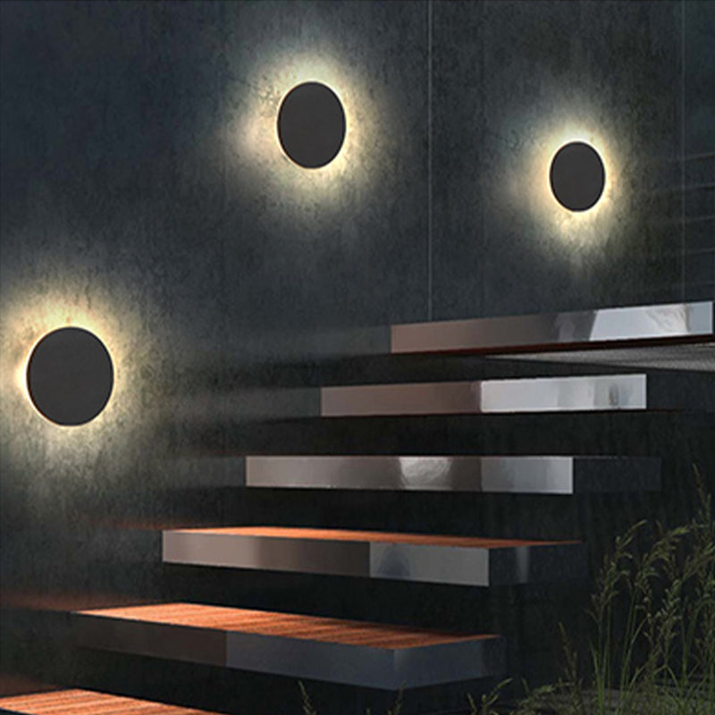 Applique da Parete Rotonda LED Moderna Minimalista IP65 Esterno 1-Luce