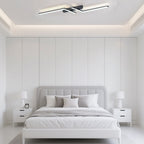 Moderna Semplice Luce da Soffitto LED in Alluminio Nero