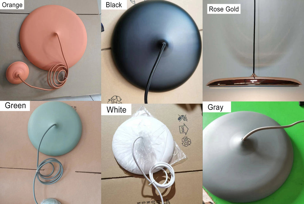 Lampada a Sospensione LED in Metallo Nordic Macaron Flying Saucer