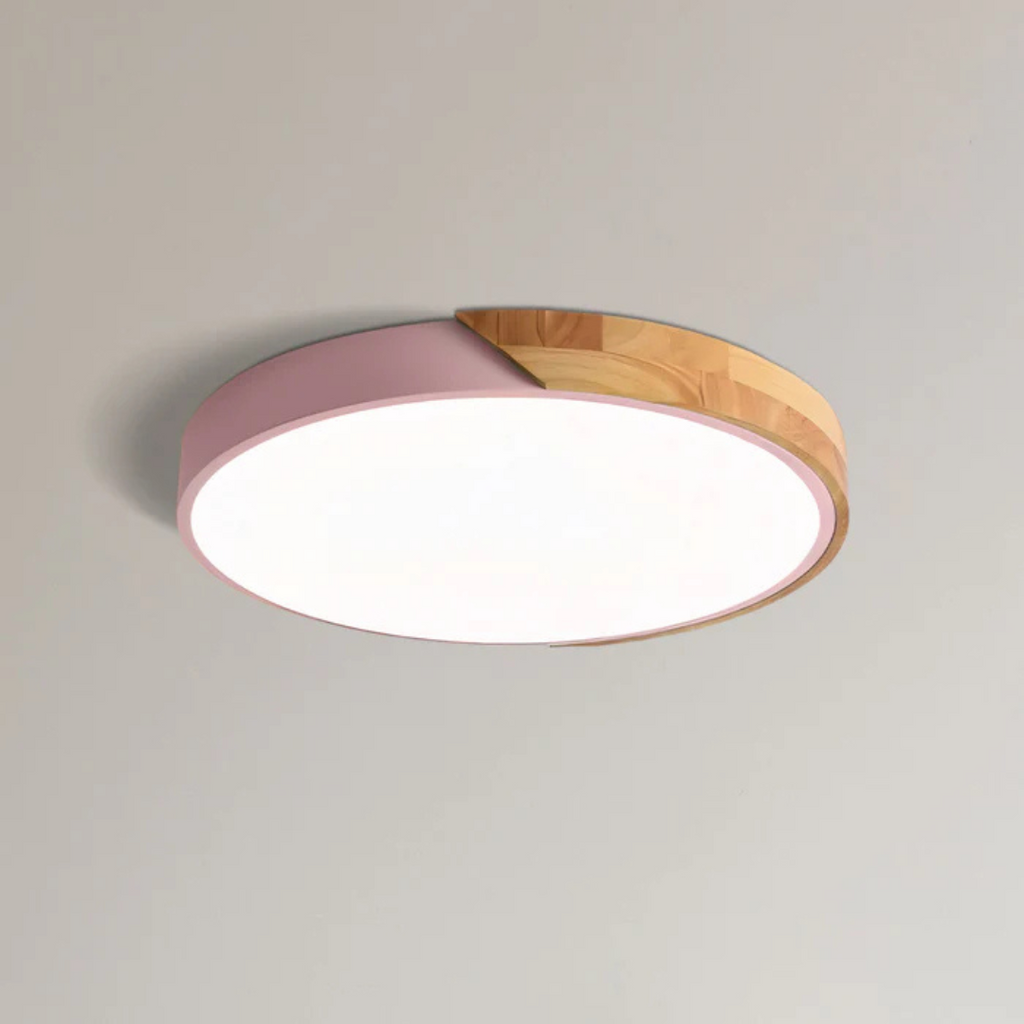 Delos - Lampada da soffitto in legno scandinavo con LED