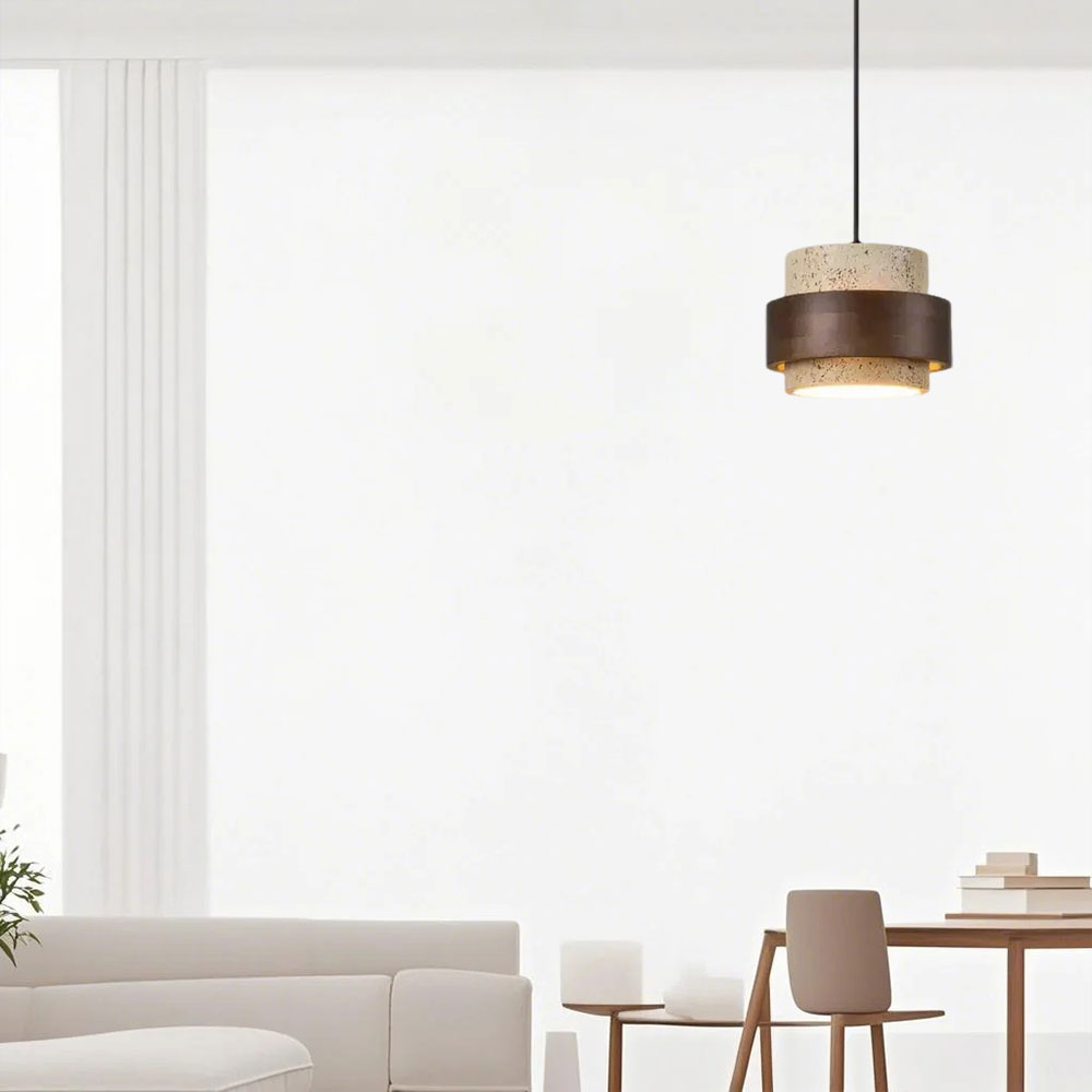 Lampada a Sospensione Retro Stone Wabi-Sabi