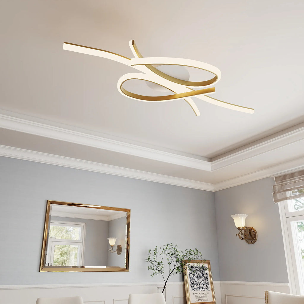 Moderna Lampada da Soffitto a Note Musicali Creativa