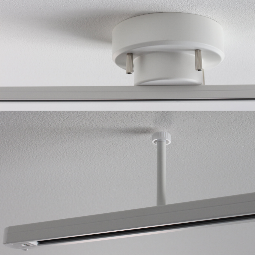 Binario di illuminazione rotante da soffitto 360° per lampade a sospensione e faretti