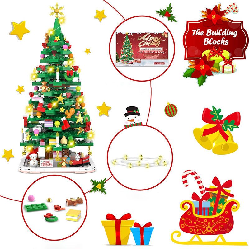Calendario dell'Avvento Albero di Natale 2026 – Kit Fai-da-te per Decorazioni Natalizie