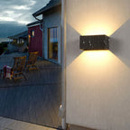Moderna Applique da Esterno Impermeabile Rectangolare LED Illuminata Su e Giù