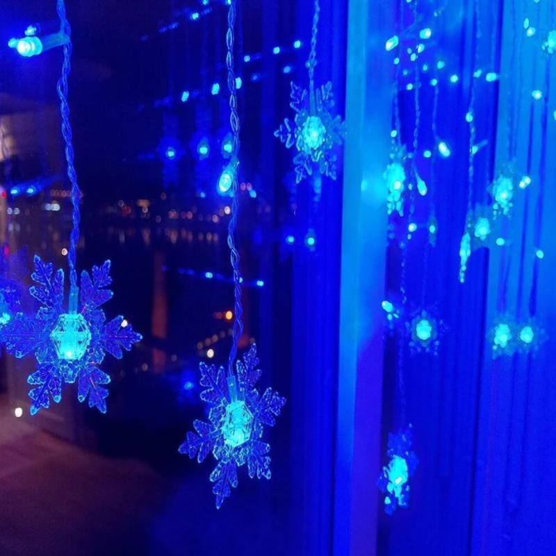 Illuminazione a LED per tende di Natale – Illuminazione decorativa e riutilizzabile per feste