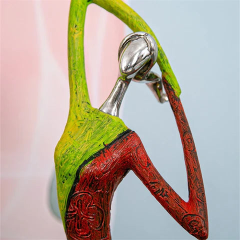 OCS - Scultura Astratta Femminile in Design Colorato - Opera d'Arte Fatta a Mano