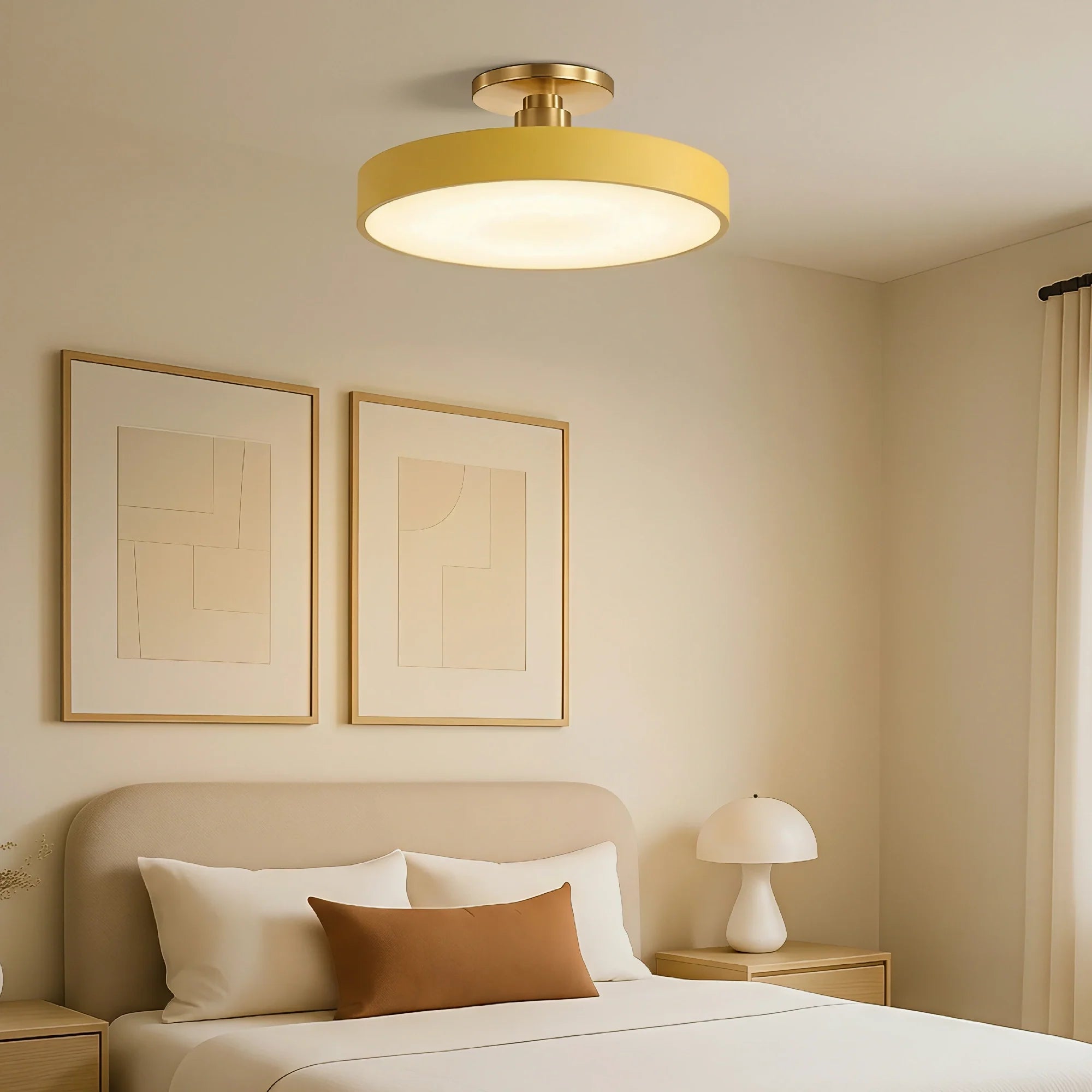Lampada da soffitto rotonda a incasso nordica