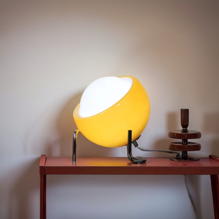 Lampada da Tavolo a Forma di Uovo Vintage Bauhaus