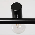 Lampadario Vintage LED Epoch in Metallo Nero per Sala da Pranzo/Soggiorno/Bar