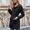 Giacca da Pioggia Donna Impermeabile e Stilosissima – Protezione Leggera contro la Pioggia
