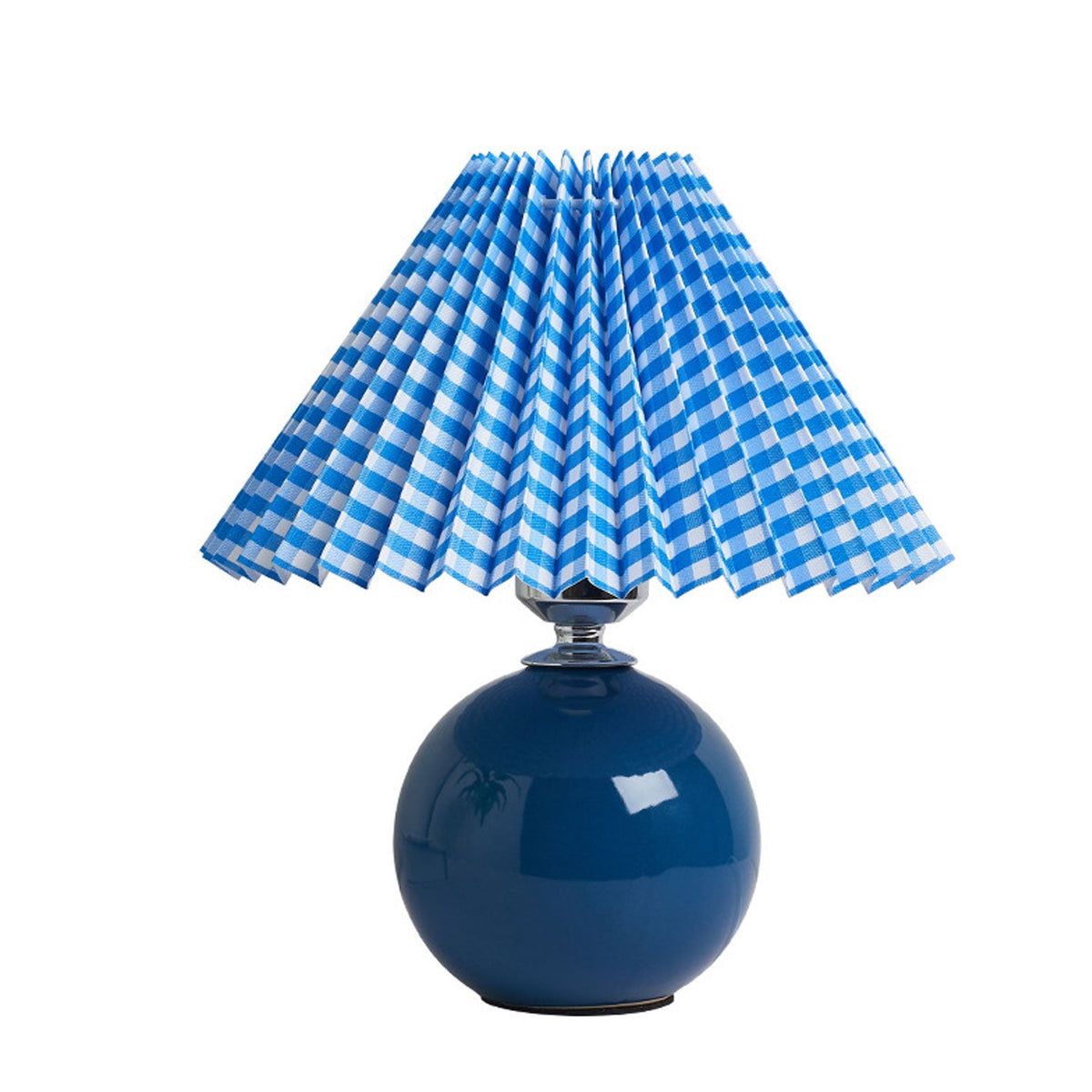 Lampada da Tavolo Ceramica Pieghettata Minimalista Nordica a 1 Luce