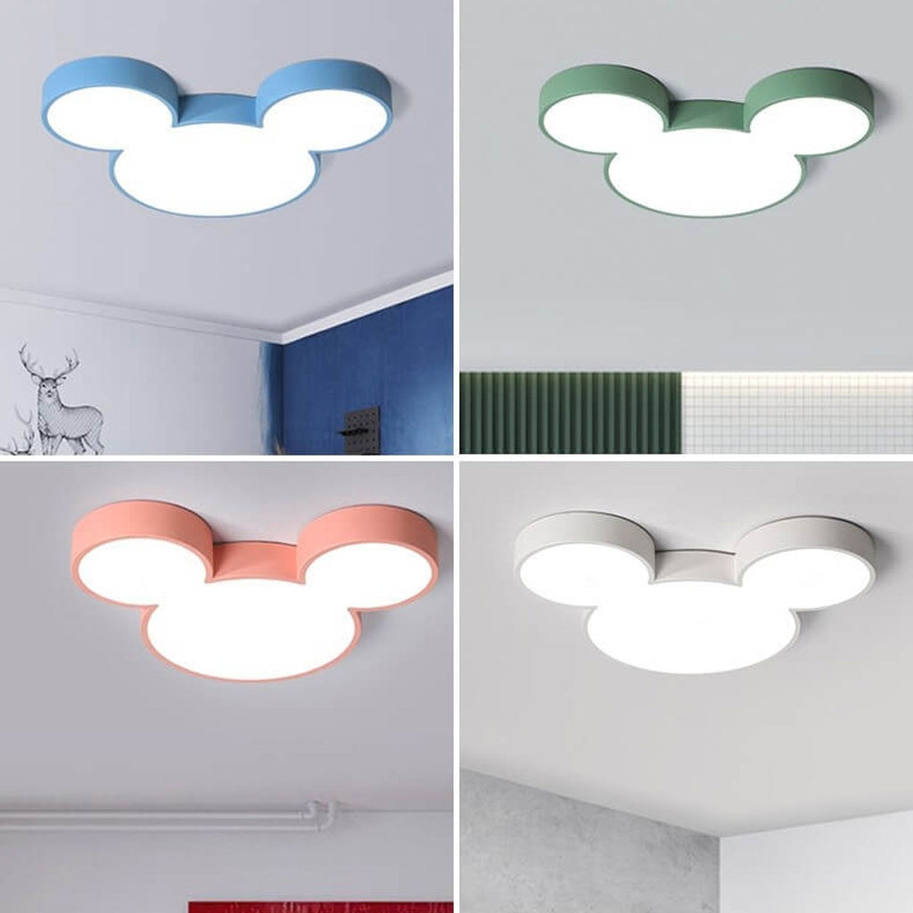 Lampada da soffitto LED a soffitto a cartone di topo creativo contemporaneo per soggiorno e camera da letto