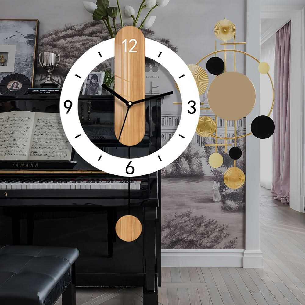 Orologio da Parete in Legno NORDORA in Stile Scandinavo