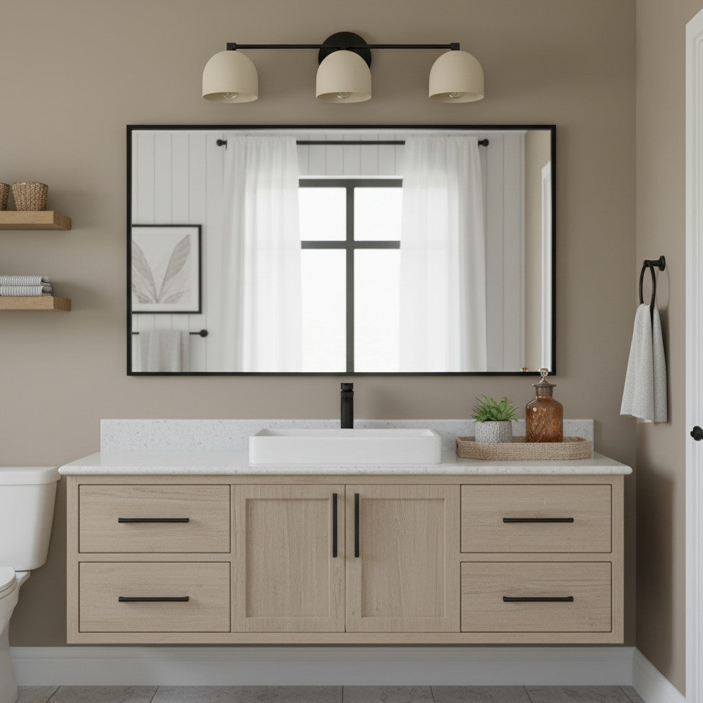 Applique da Parete in Ottone Chroma Dome per Bagno Moderno