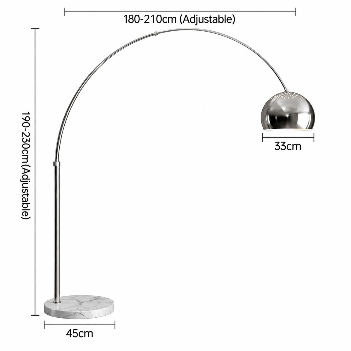 Lampada da Terra Arco Italiana – Design Moderno per il Soggiorno