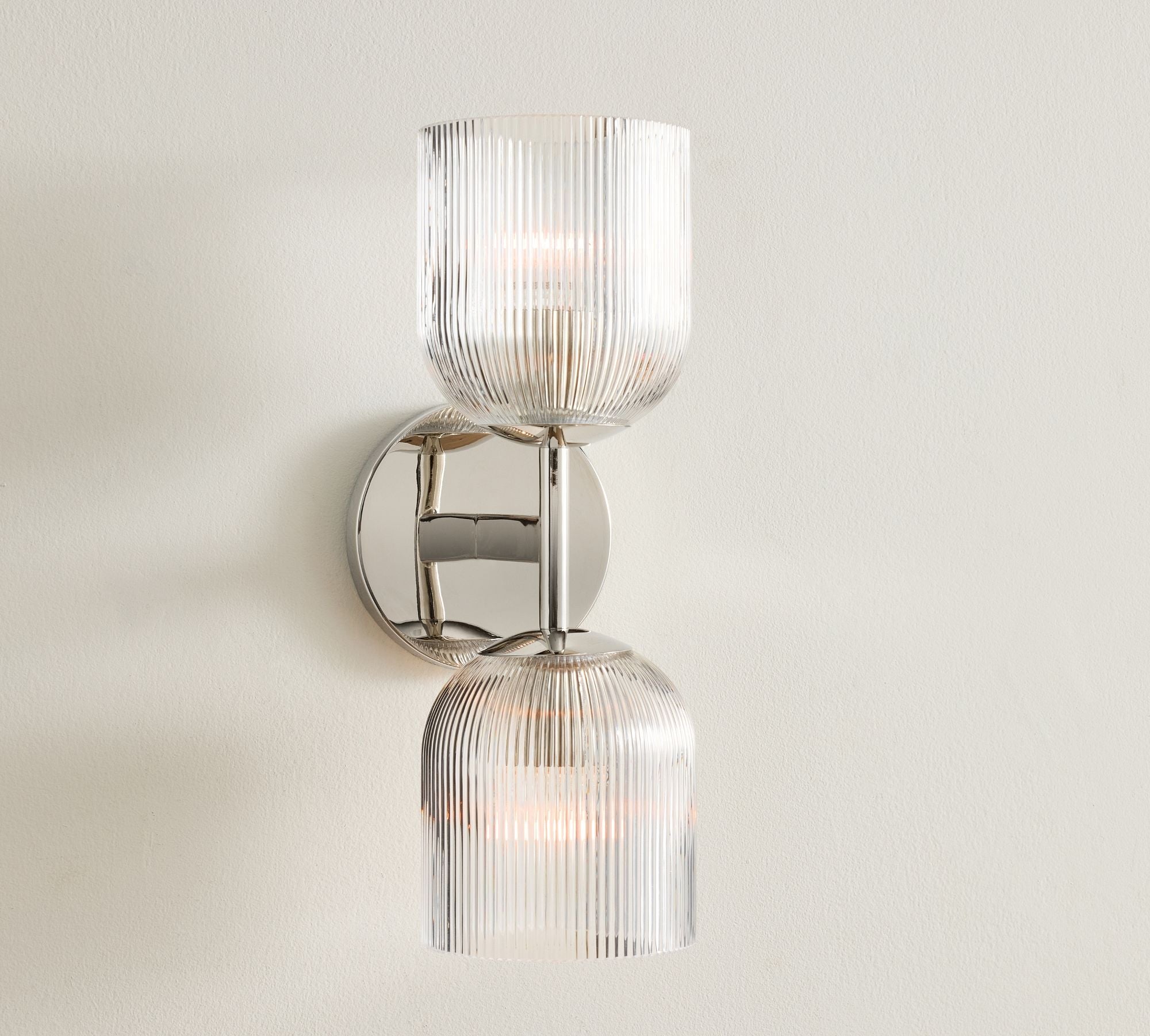 Luce da Parete in Vetro e Metallo Haze