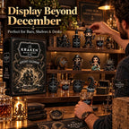 Set di Calendario Avvento Mini Bottiglie di Rum Kraken da 24 Giorni per Esposizione al Bar durante le Feste, Regalo Collezionabile per Amanti del Rum, Countdown di Natale e Decorazione Festiva