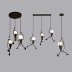 Arisha LED Ferro Speciale Design Uomo Lampada a Sospensione