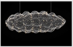 Lampada a sospensione Nuvola in Rete di Ferro Design Danese