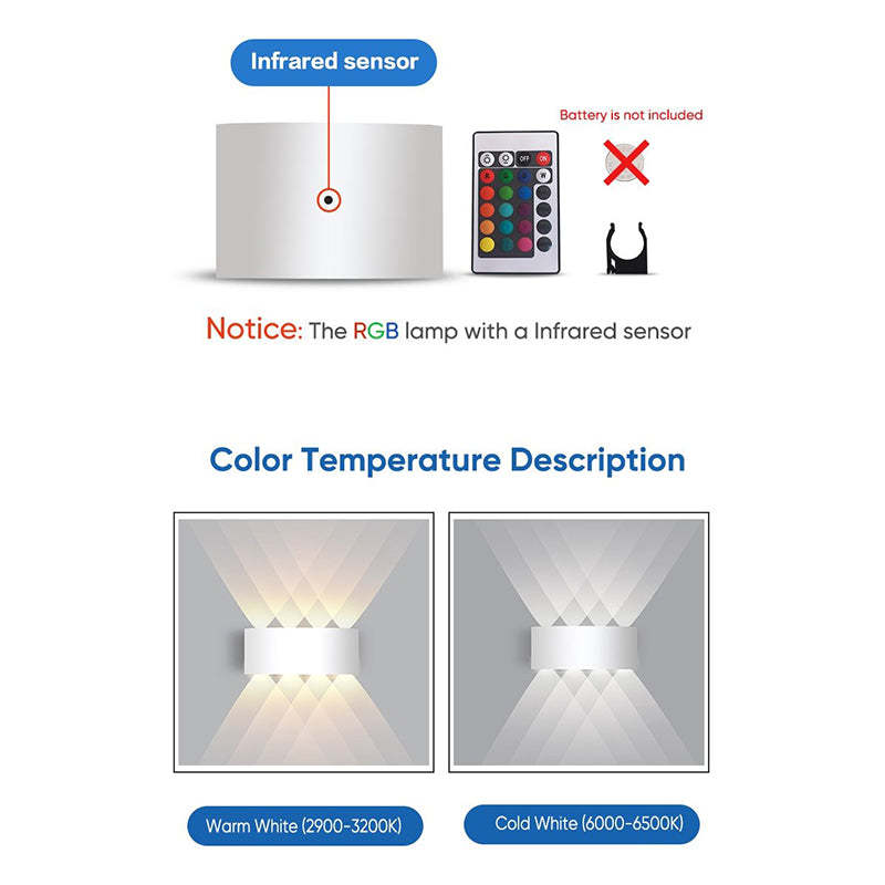 Lampada da parete esterna rettangolare moderna in metallo Tronix, Nero/Bianco, effetto onda d'acqua