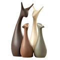 Set di figure decorative Famiglia di lumache (4 pezzi) – Elegante decorazione per soggiorno e scaffale