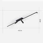 Aim Moderno LED Plafoniera Nero Lineare Semplice