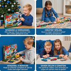 Calendario dell'Avvento di Natale con auto in ghisa per bambini