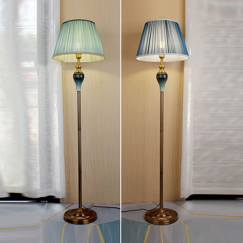 Lampade da Terra Tiffany Moderni LED Metallo Tessuto Soggiorno/Camera da Letto