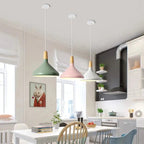 Lampada a sospensione in metallo Macaron Francese