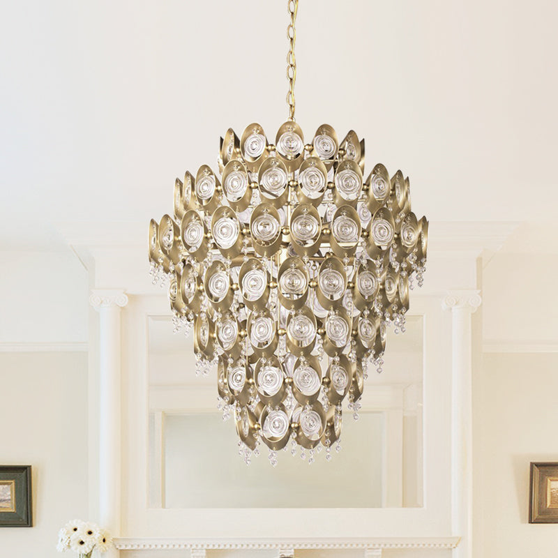 Lampadario di Cristallo Antico di Lusso a 12 Luci