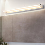 Lampada da parete Arisha Nordic Linear Metal Mirror, Cromata/Nera