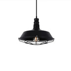 Lampadario Industriale Rustico Nero Epoch