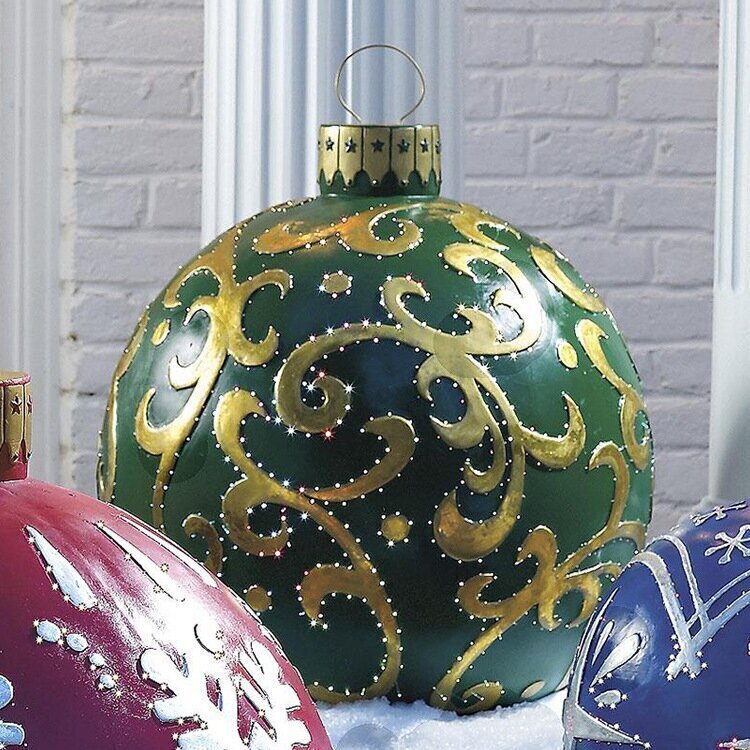 FestiGlow - pallone di Natale gonfiabile resistente alle intemperie per feste all'aperto