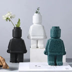 BloomMate - Vaso per il corpo in stile Lego per arredamento personale | 1+1 Gratis