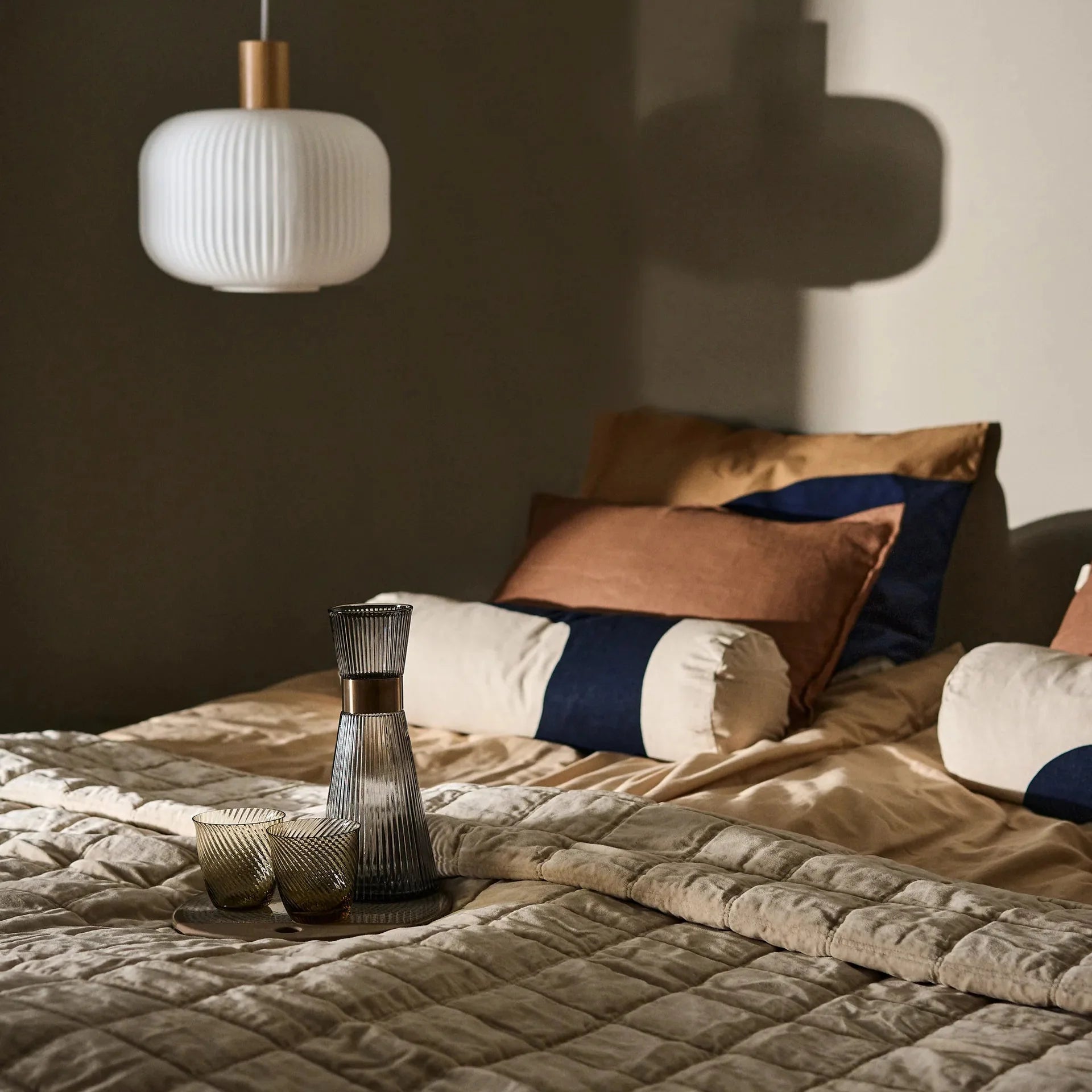 Lampadario in Vetro Rotondo Retro