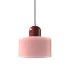 Lampada a sospensione in vetro – Elegante lampada cilindrica per ambienti accoglienti