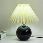 Lampada da Tavolo Ceramica Pieghettata Minimalista Nordica a 1 Luce