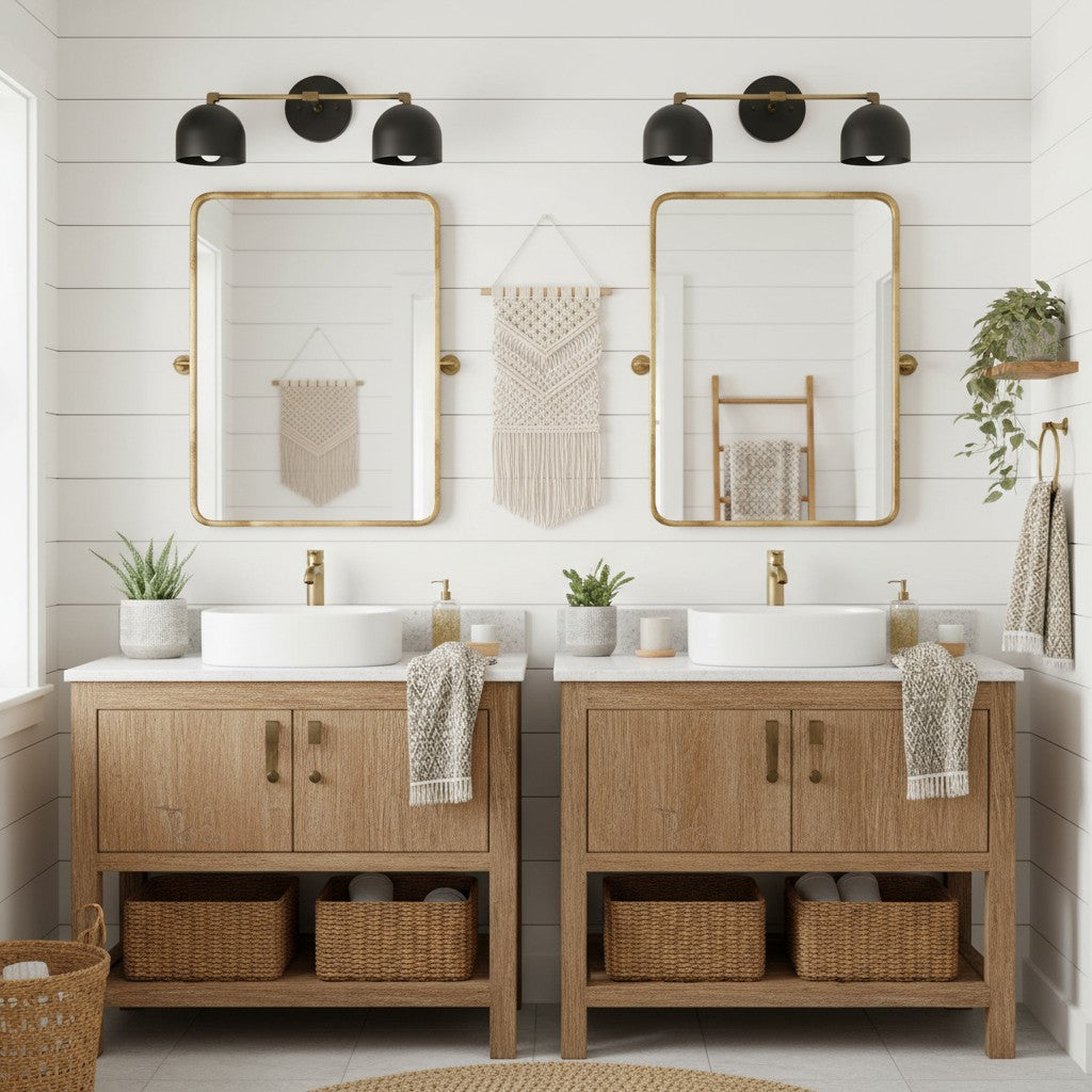 Applique da Parete in Ottone Chroma Dome per Bagno Moderno
