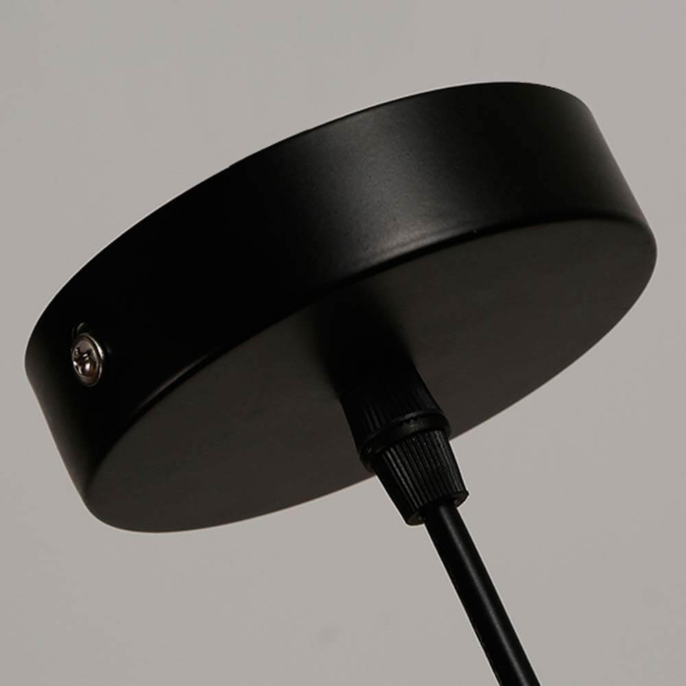 Lampada a sospensione a cupola rossa retro in ruggine con 1 luce