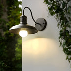 Lampada da Parete Esterna a Ciotola in Ferro Industriale Vintage LED 1 Luce